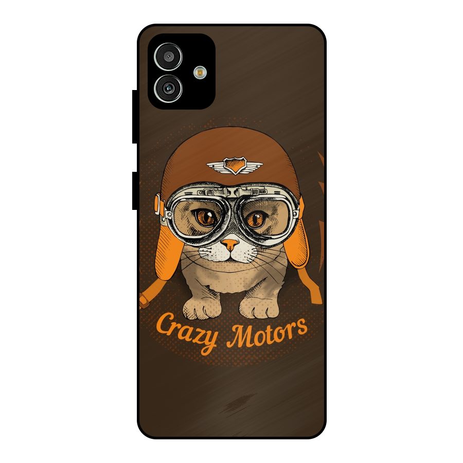 Crazy cat Metal Back Case for Galaxy M13 5G