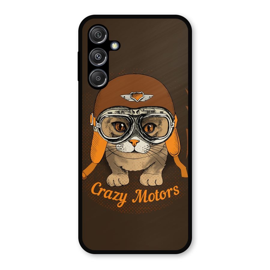 Crazy cat Metal Back Case for Galaxy M34 5G