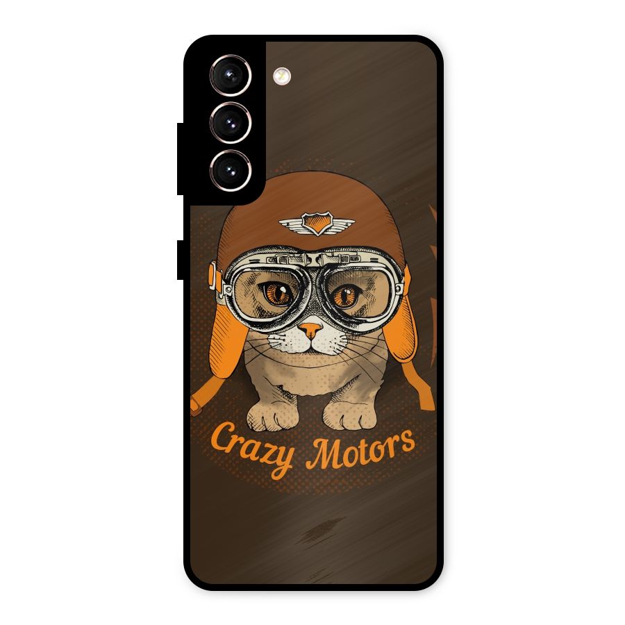 Crazy cat Metal Back Case for Galaxy S21 5G