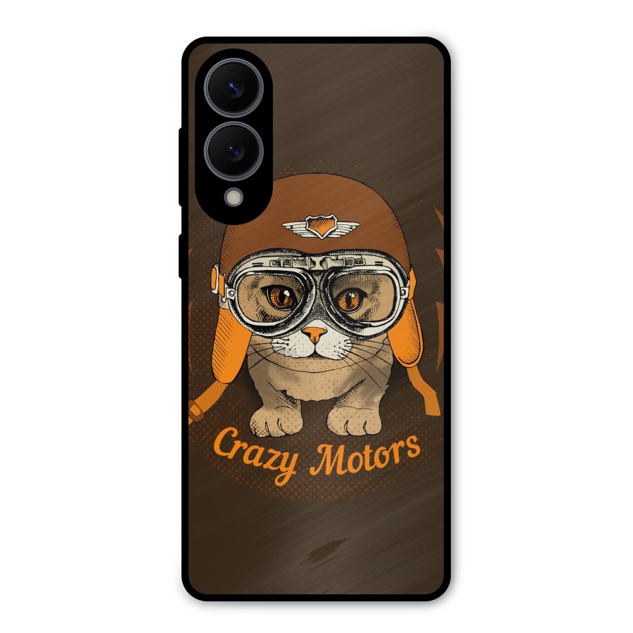 Crazy cat Metal Back Case for Galaxy S25 Edge