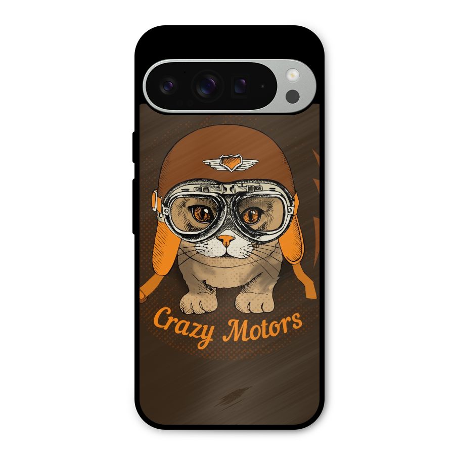 Crazy cat Metal Back Case for Google Pixel 9 Pro XL