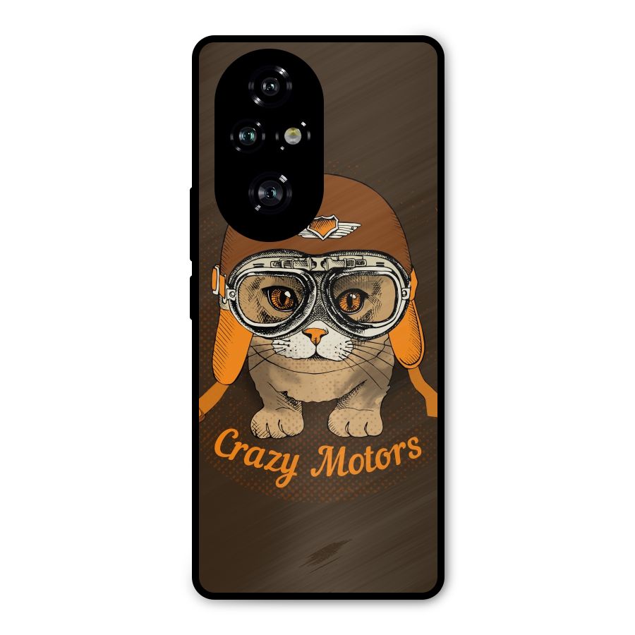 Crazy cat Metal Back Case for Honor 200 Pro