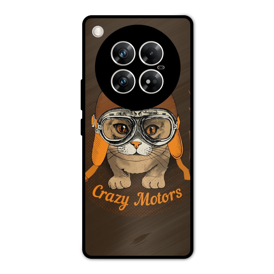 Crazy cat Metal Back Case for Infinix Zero 40 5G