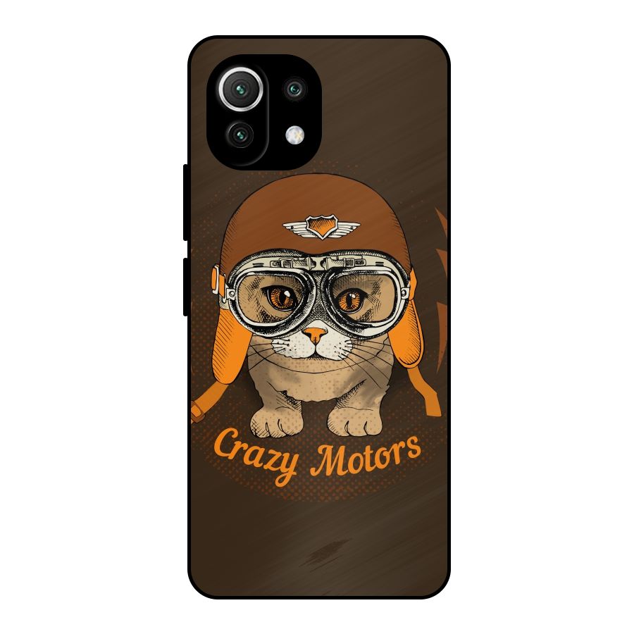 Crazy cat Metal Back Case for Mi 11 Lite NE 5G