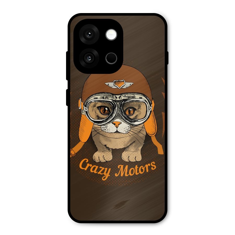 Crazy cat Metal Back Case for OnePlus 13s