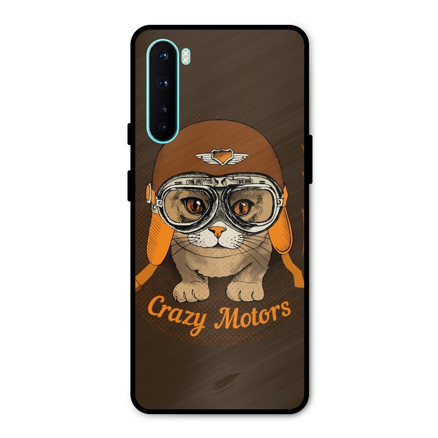 Crazy cat Metal Back Case for OnePlus Nord