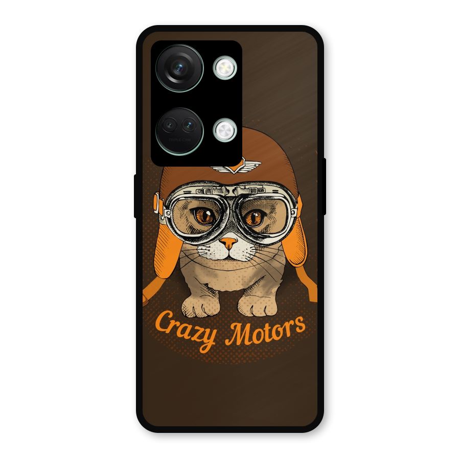 Crazy cat Metal Back Case for OnePlus Nord 3