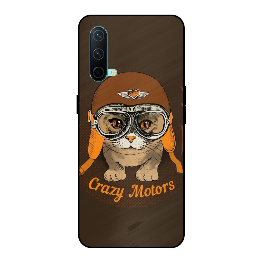 Crazy cat Metal Back Case for OnePlus Nord CE 5G