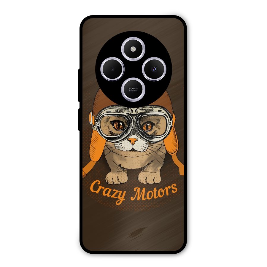 Crazy cat Metal Back Case for Poco C75 5G