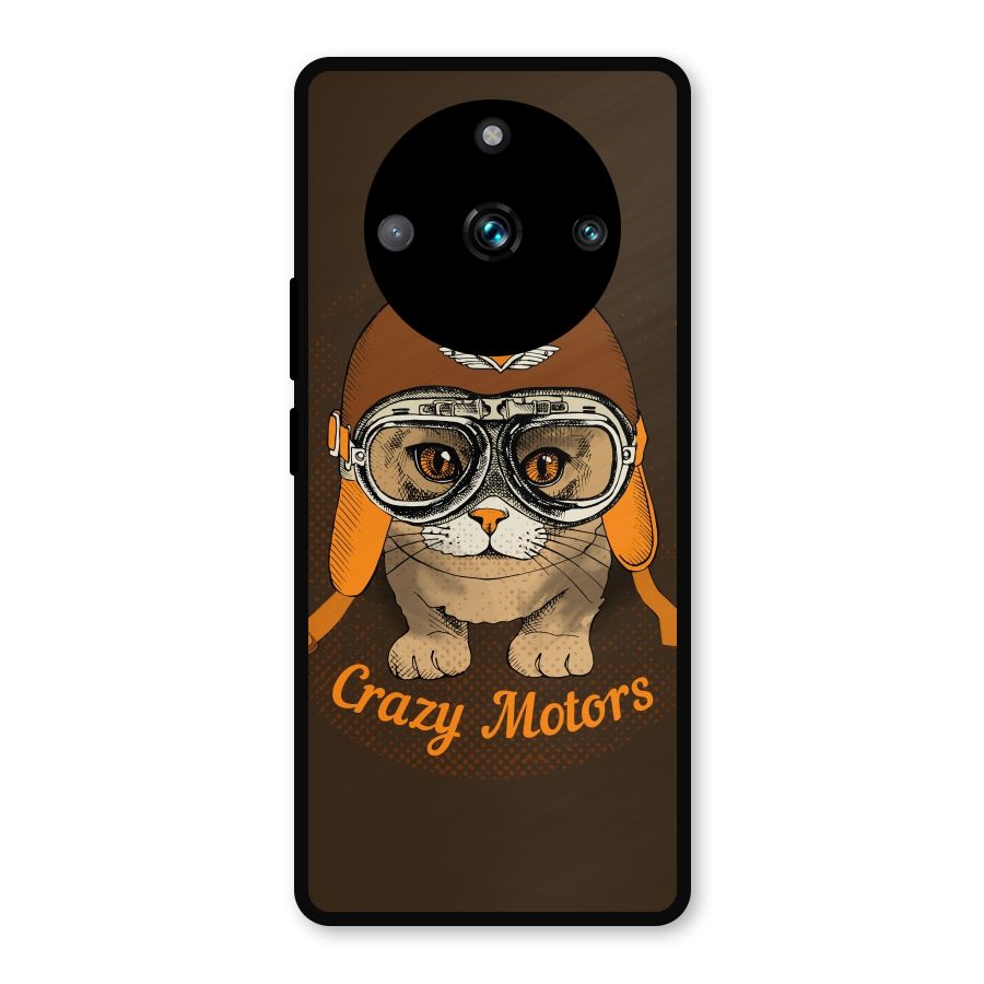 Crazy cat Metal Back Case for Realme 11 Pro