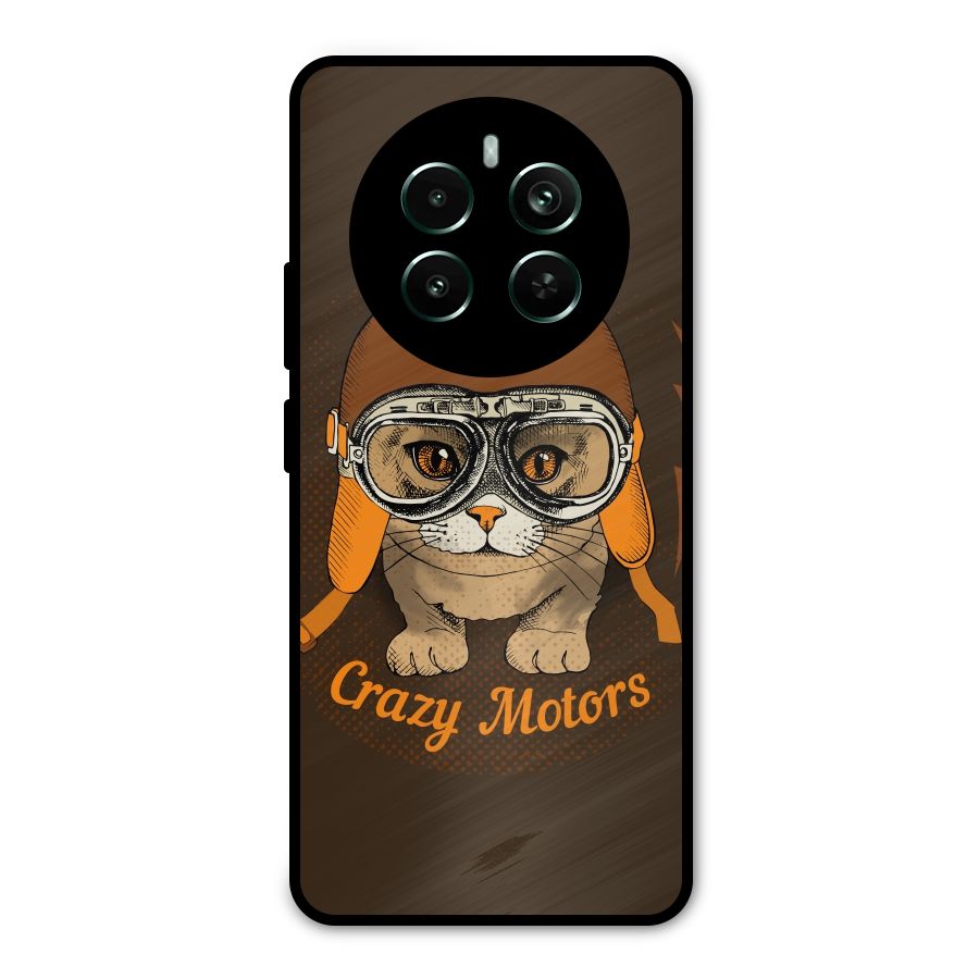 Crazy cat Metal Back Case for Realme 12 Plus