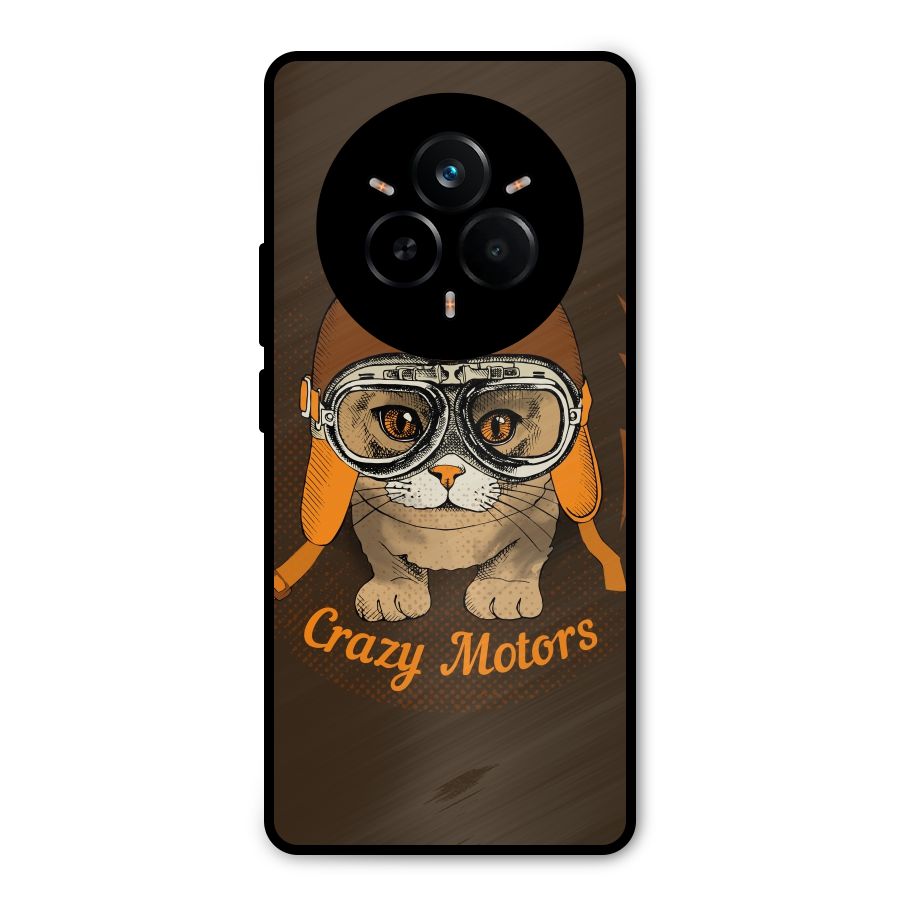 Crazy cat Metal Back Case for Realme 14 Pro