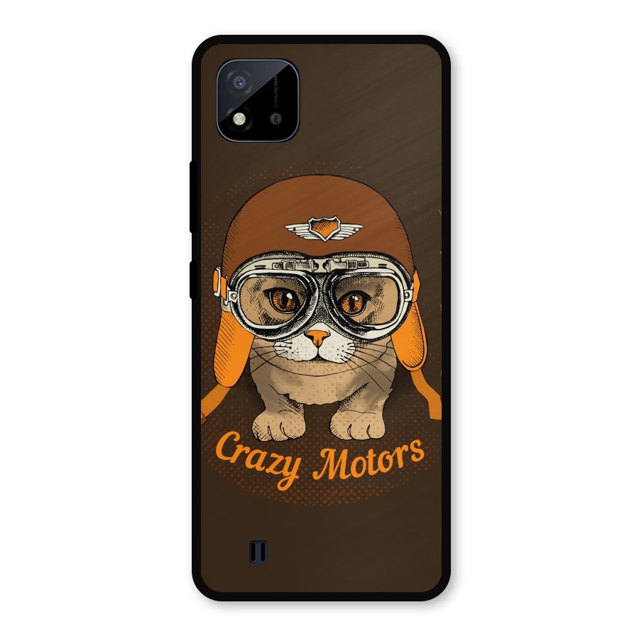Crazy cat Metal Back Case for Realme C11 2021