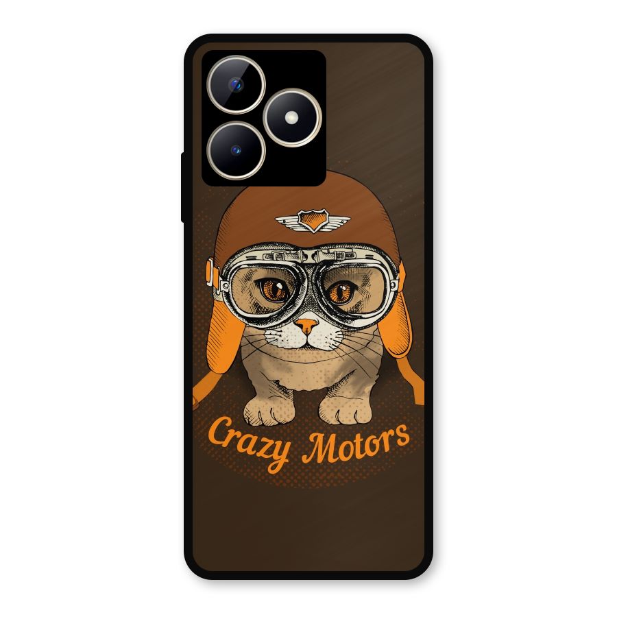 Crazy cat Metal Back Case for Realme C53
