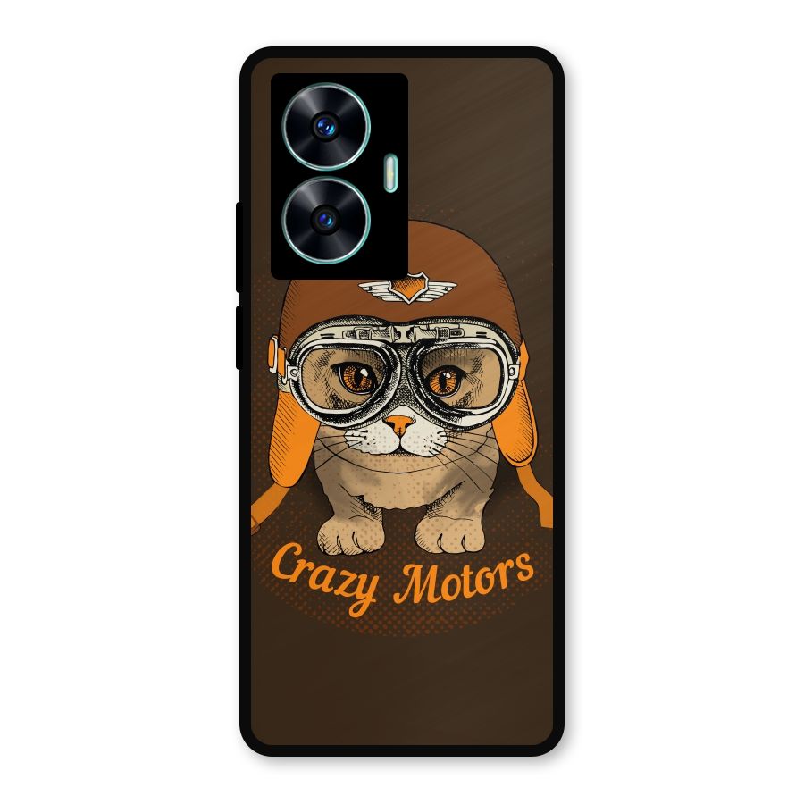 Crazy cat Metal Back Case for Realme C55