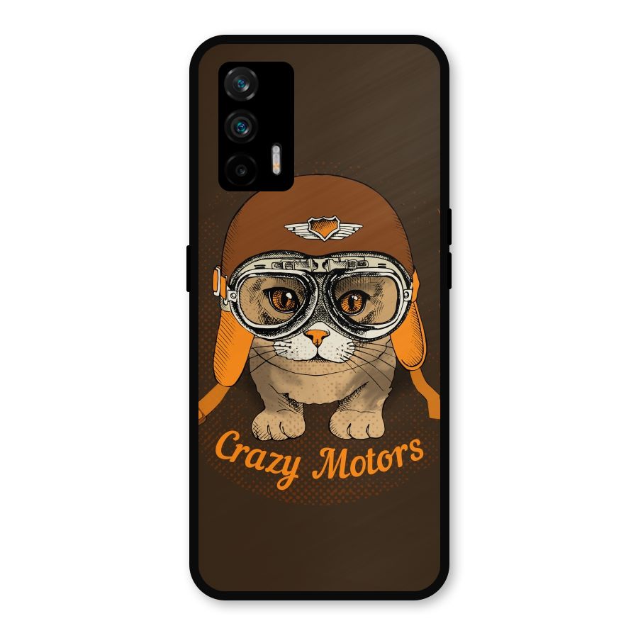 Crazy cat Metal Back Case for Realme GT 5G