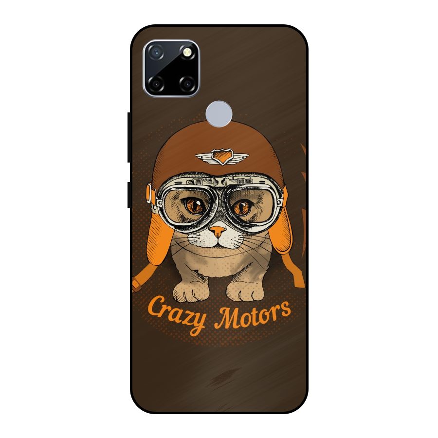 Crazy cat Metal Back Case for Realme Narzo 20