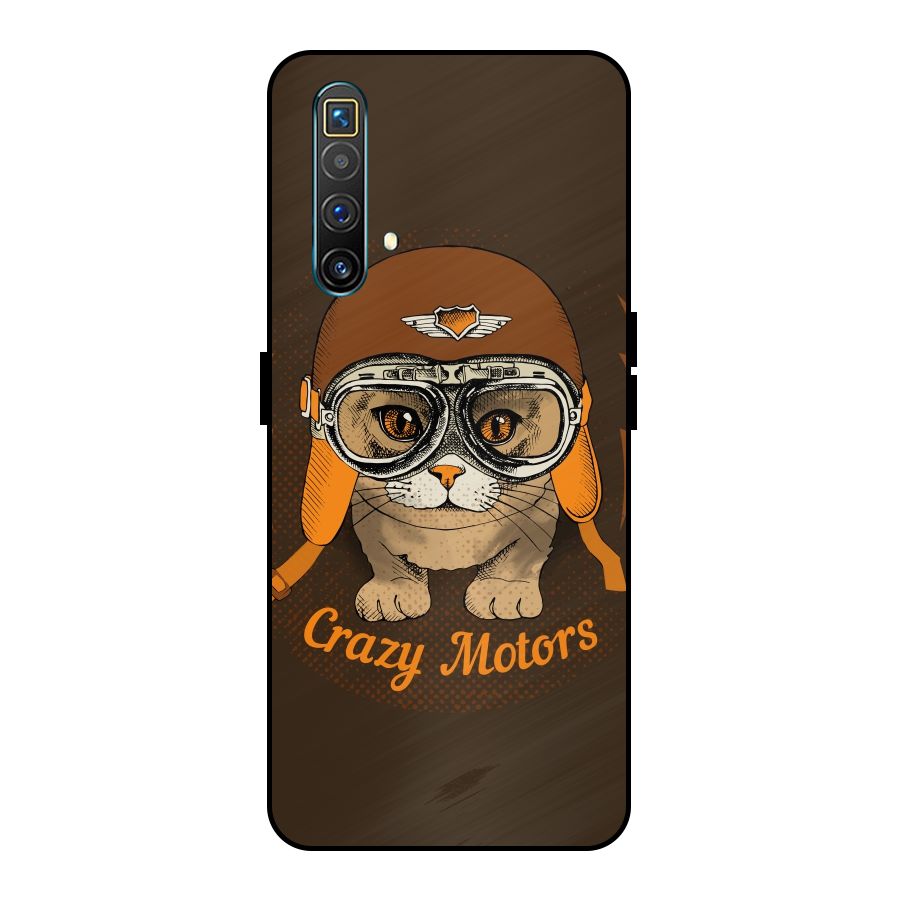 Crazy cat Metal Back Case for Realme X3 SuperZoom