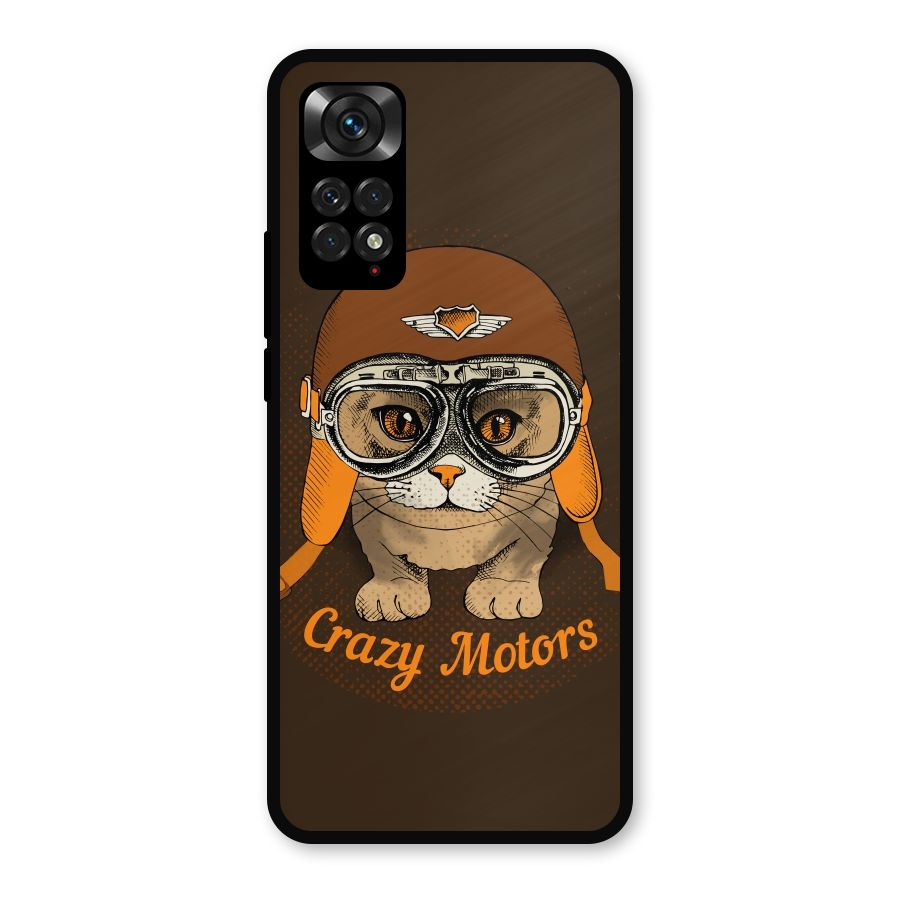 Crazy cat Metal Back Case for Redmi Note 11s