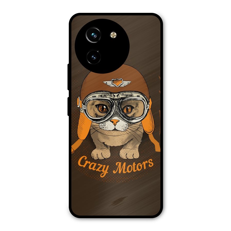 Crazy cat Metal Back Case for Vivo T3x