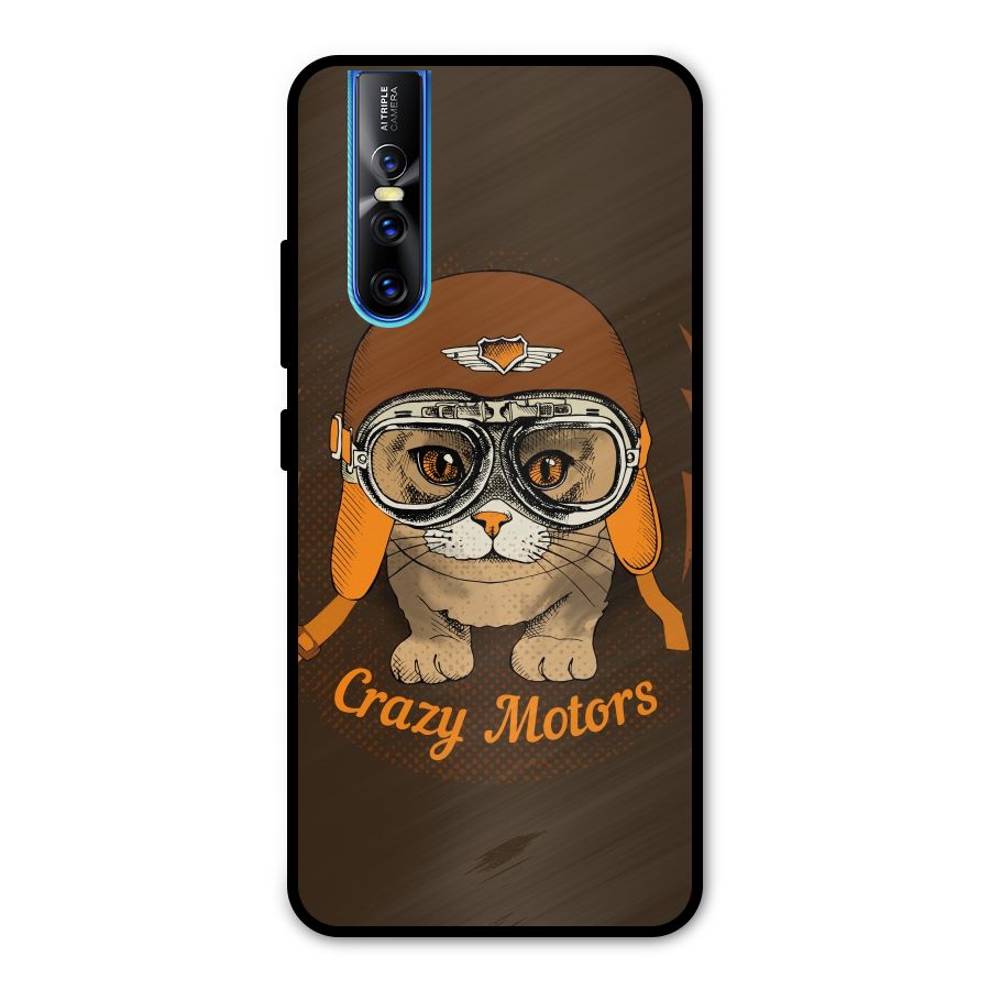 Crazy cat Metal Back Case for Vivo V15 Pro