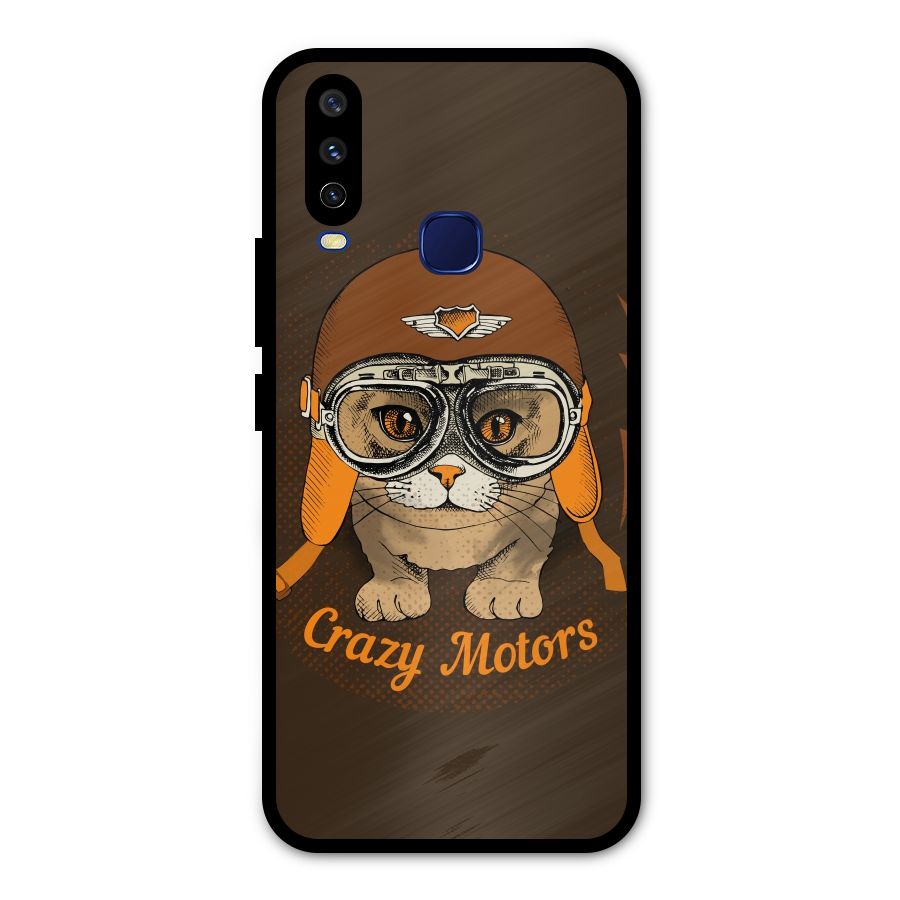 Crazy cat Metal Back Case for Vivo V17
