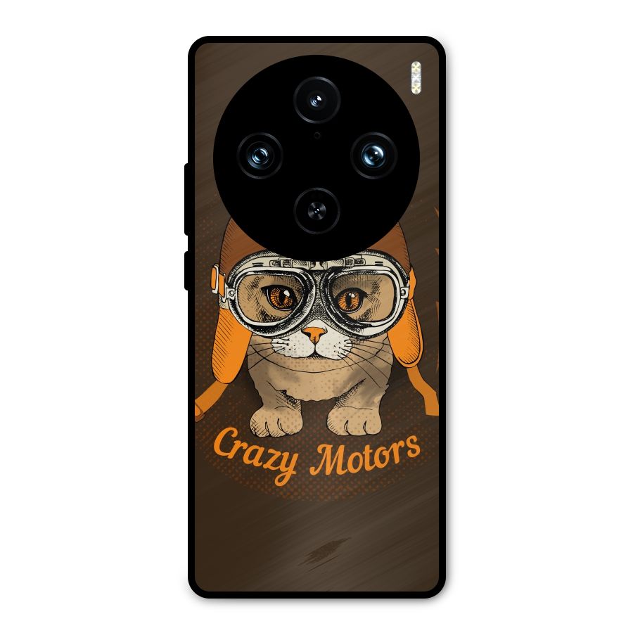 Crazy cat Metal Back Case for Vivo X100 Pro
