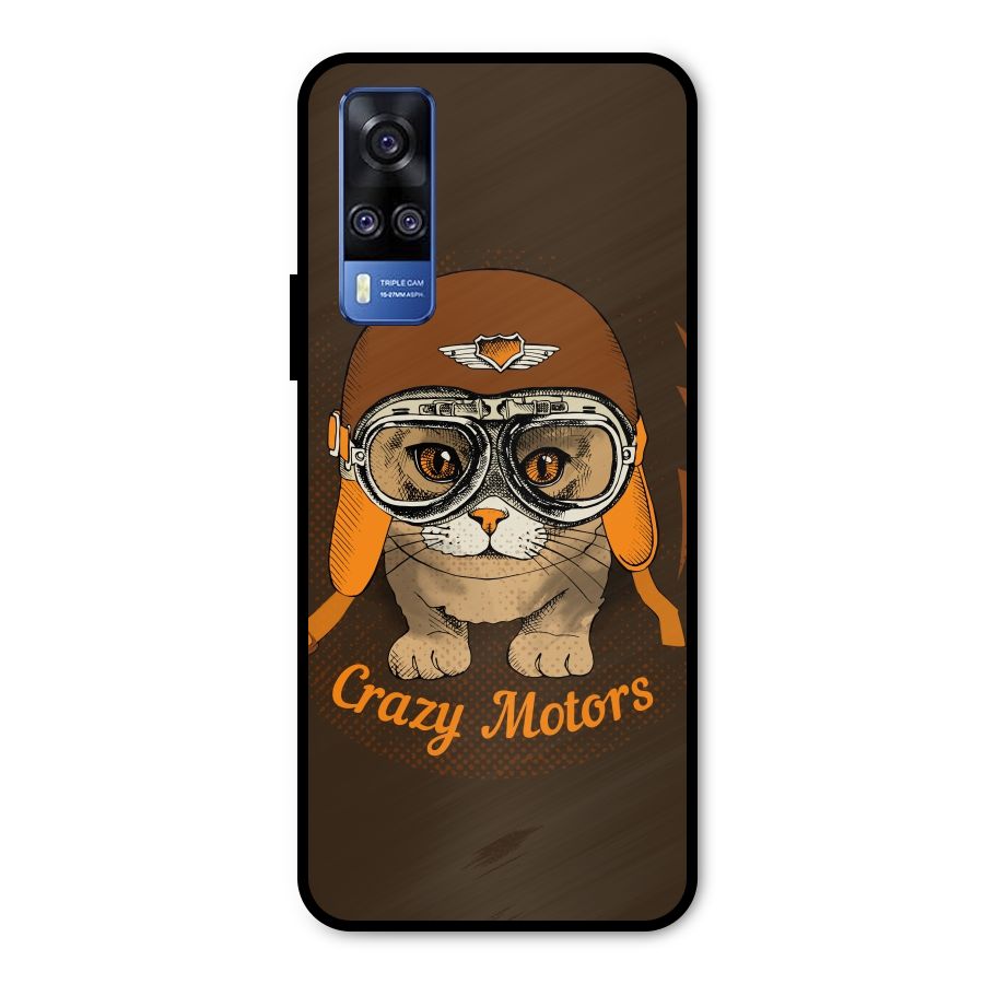 Crazy cat Metal Back Case for Vivo Y31