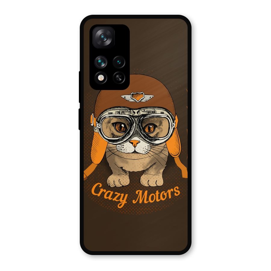 Crazy cat Metal Back Case for Xiaomi 11i Hypercharge 5G