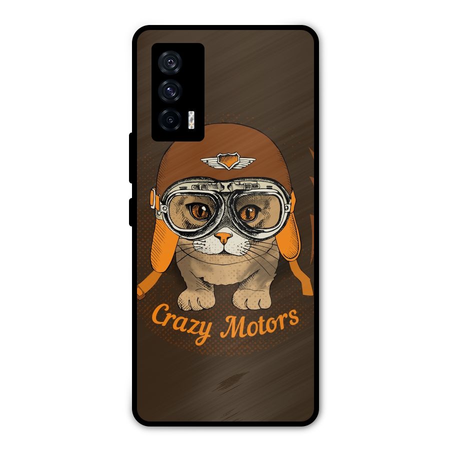 Crazy cat Metal Back Case for iQOO 7 5G