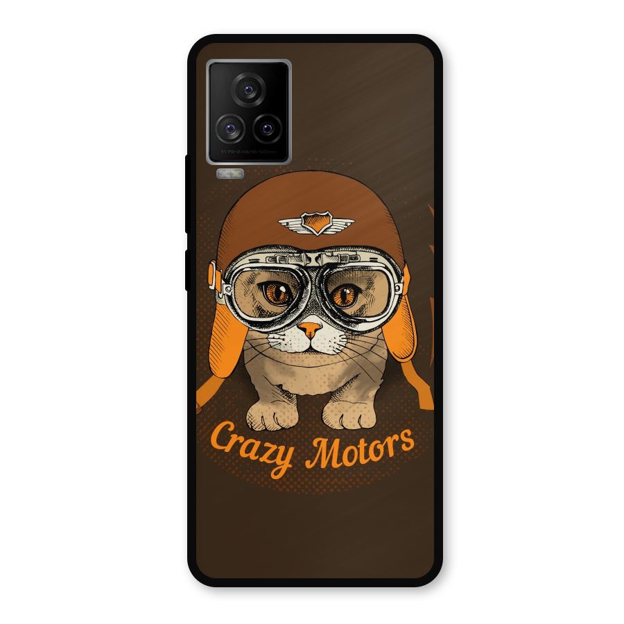 Crazy cat Metal Back Case for iQOO 7 Legend 5G