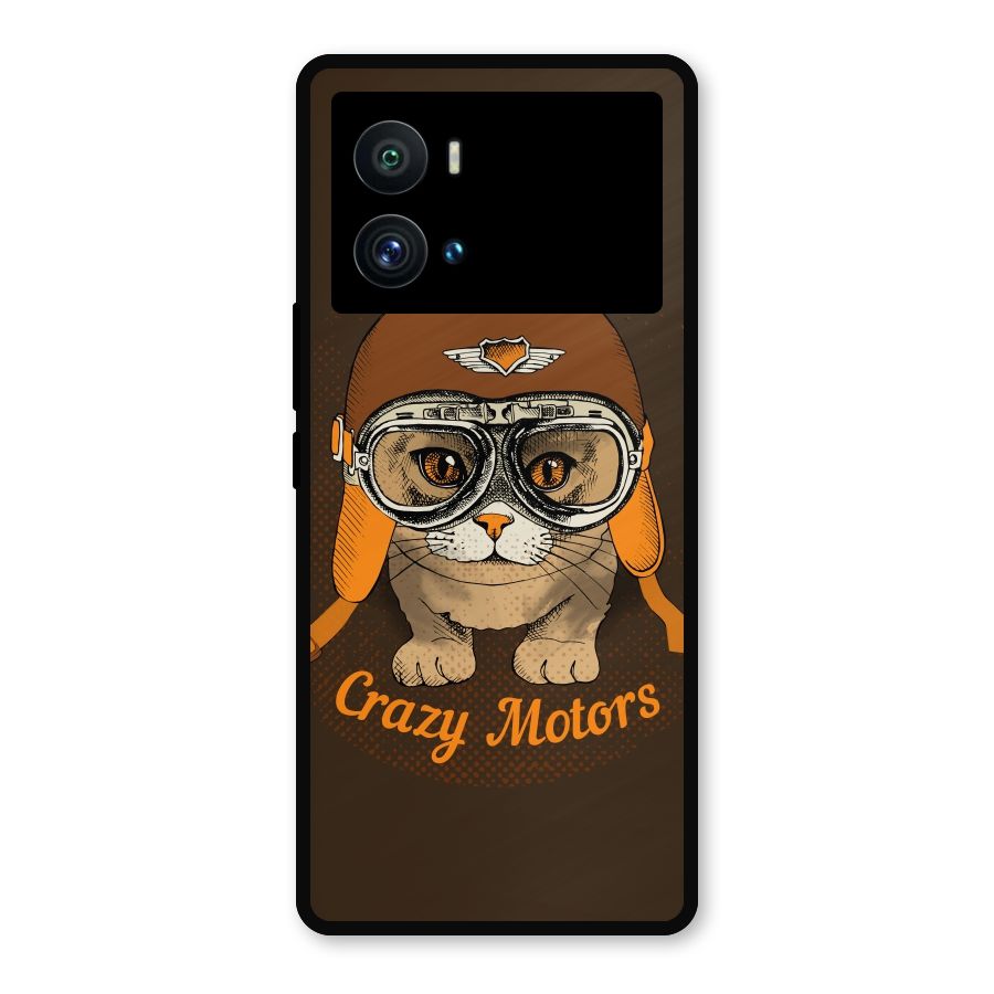 Crazy cat Metal Back Case for iQOO 9 Pro