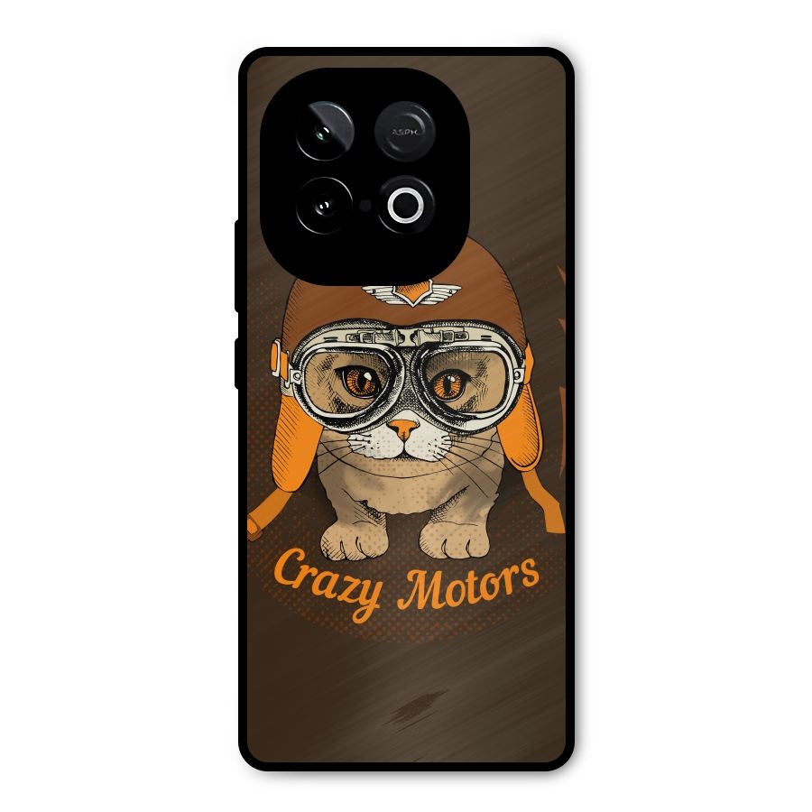 Crazy cat Metal Back Case for iQOO Neo 10