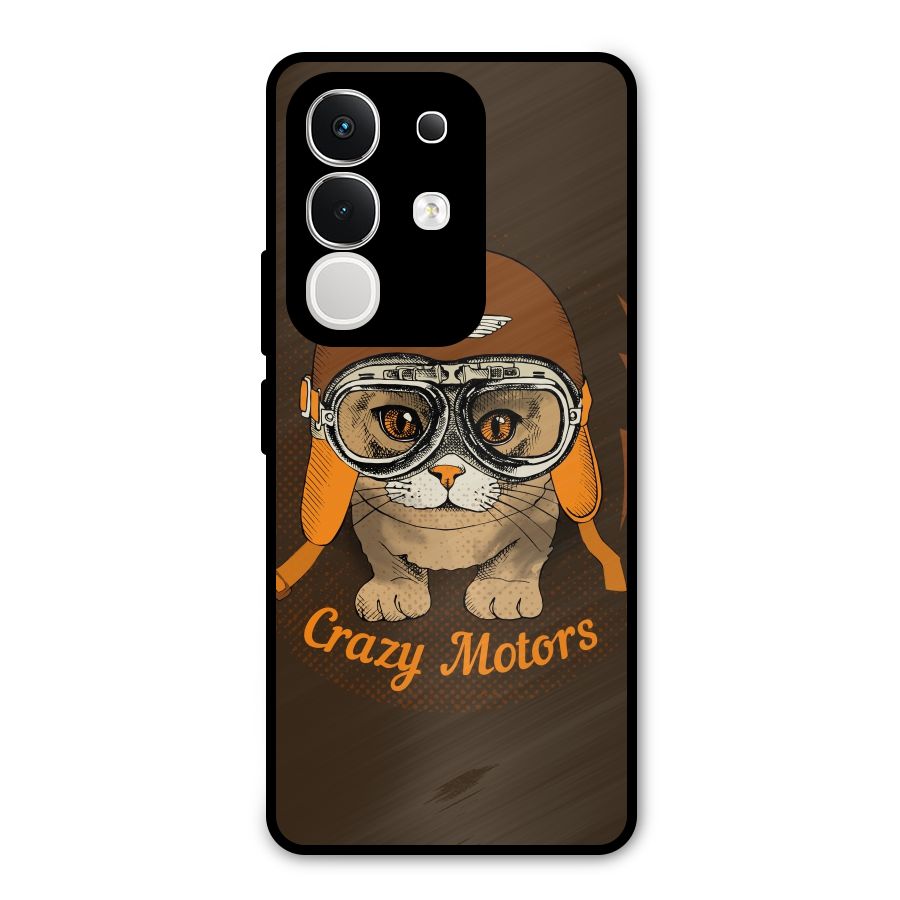 Crazy cat Metal Back Case for iQOO Z10x