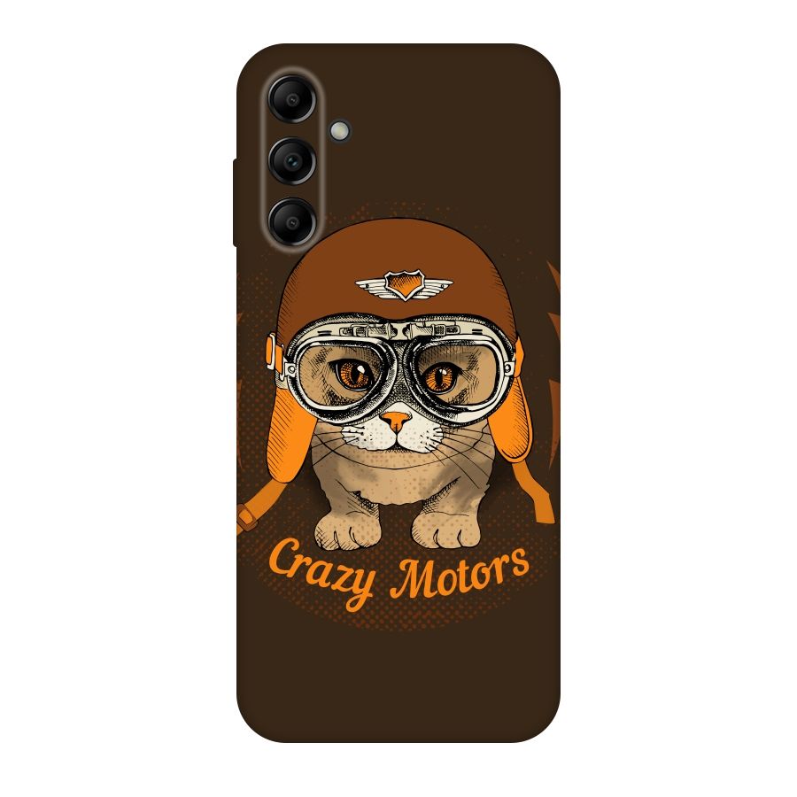 Crazy cat Original Polycarbonate Back Case for Galaxy A14 5G