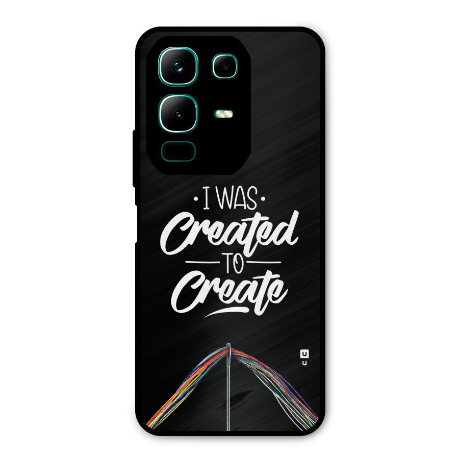 Created to Create Metal Back Case for Infinix Note 50x