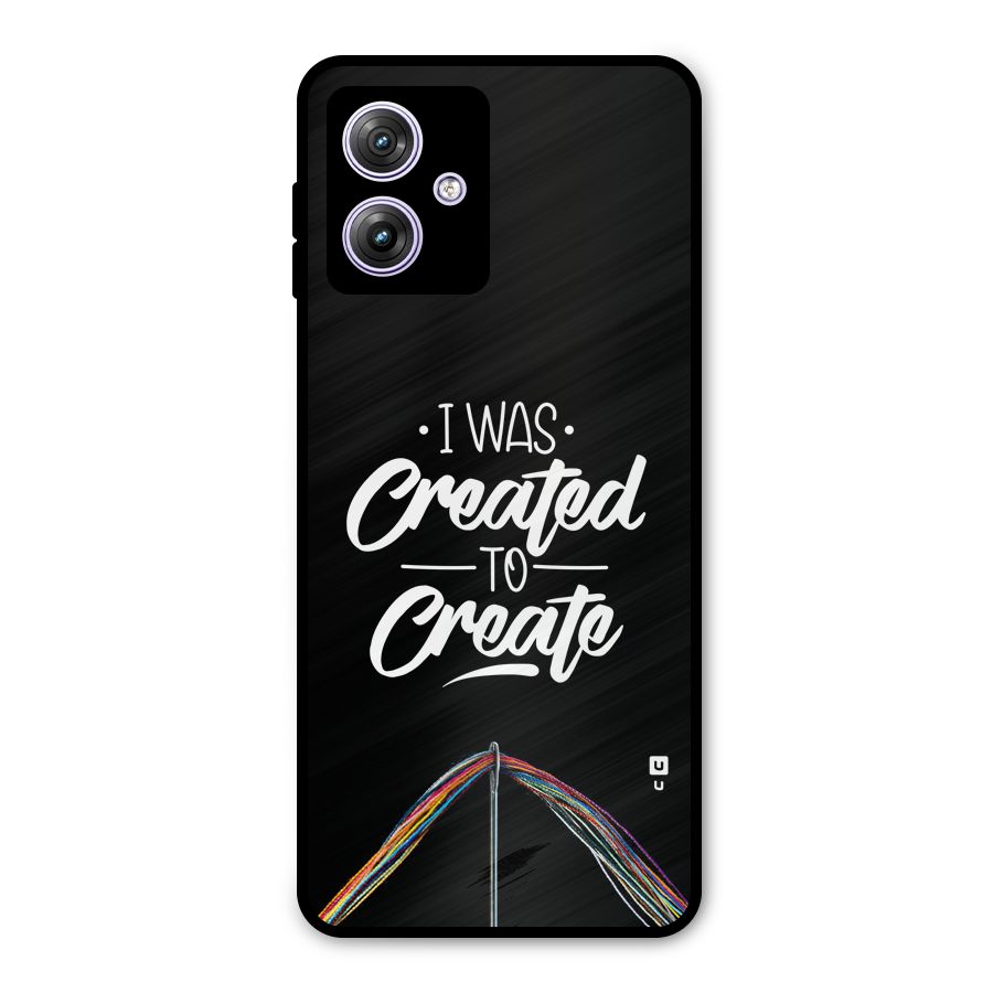 Created to Create Metal Back Case for Moto G64
