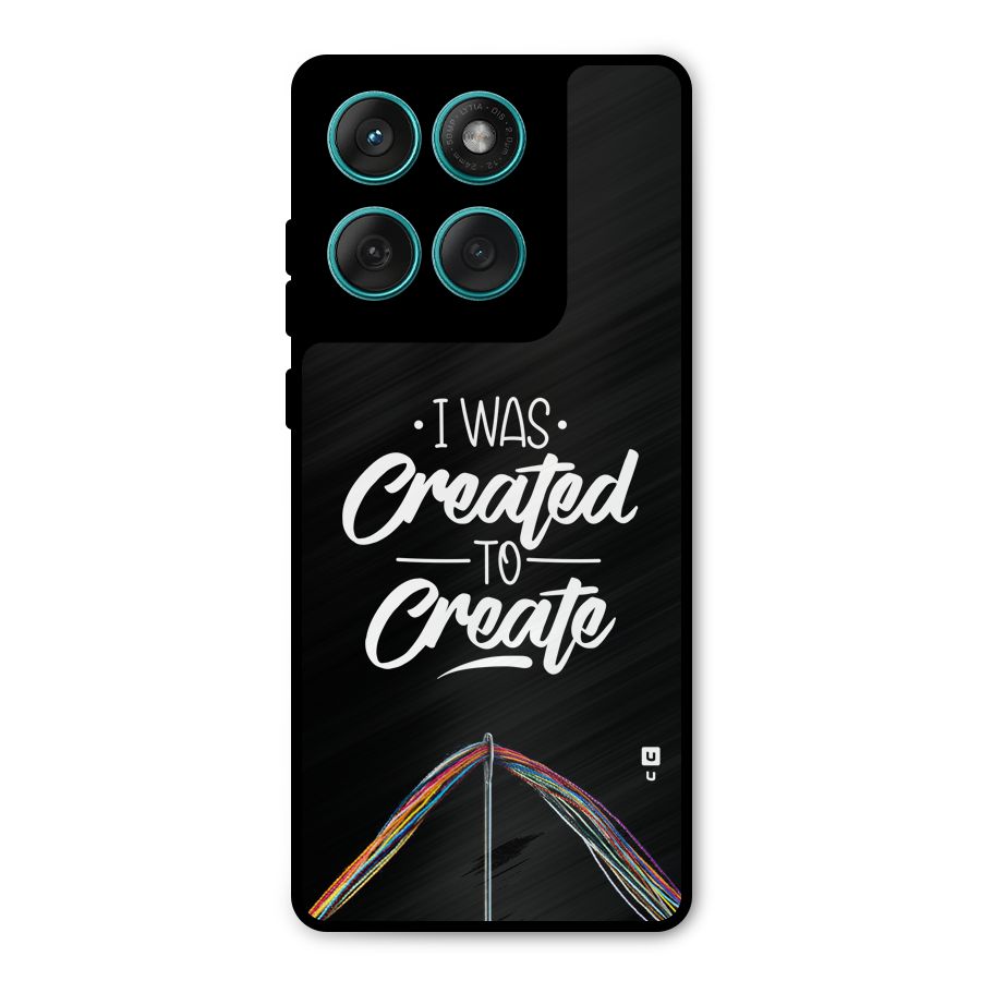 Created to Create Metal Back Case for Motorola Edge 60