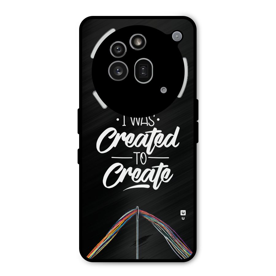 Created to Create Metal Back Case for Nothing Phone 3a Pro