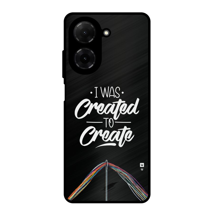 Created to Create Metal Back Case for Poco C71