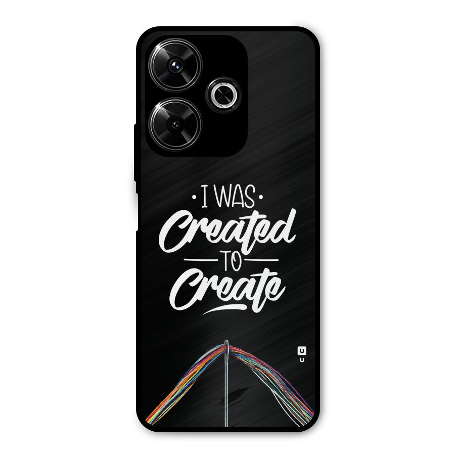 Created to Create Metal Back Case for Redmi 13 5G