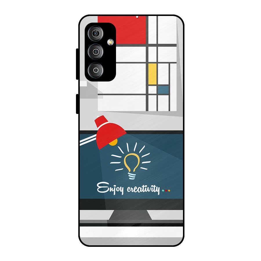 Creative Workspace Design Metal Back Case for Galaxy F23