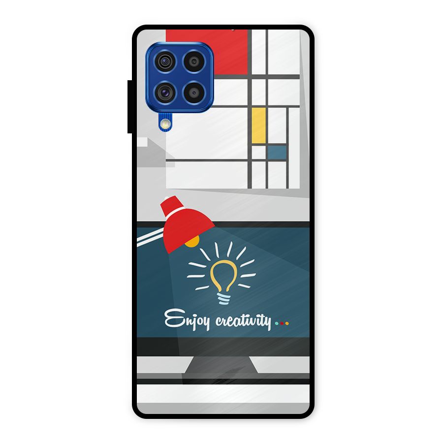 Creative Workspace Design Metal Back Case for Galaxy F62