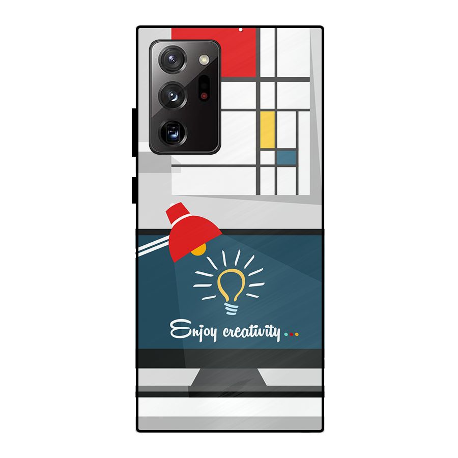 Creative Workspace Design Metal Back Case for Galaxy Note 20 Ultra 5G