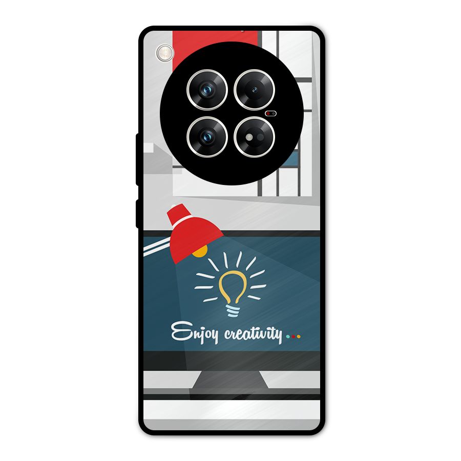 Creative Workspace Design Metal Back Case for Infinix Zero 40 5G