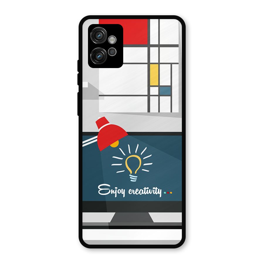 Creative Workspace Design Metal Back Case for Moto G32