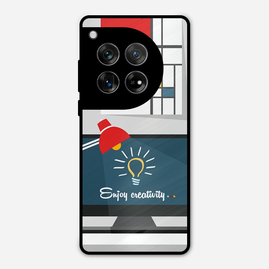 Creative Workspace Design Metal Back Case for OnePlus 12