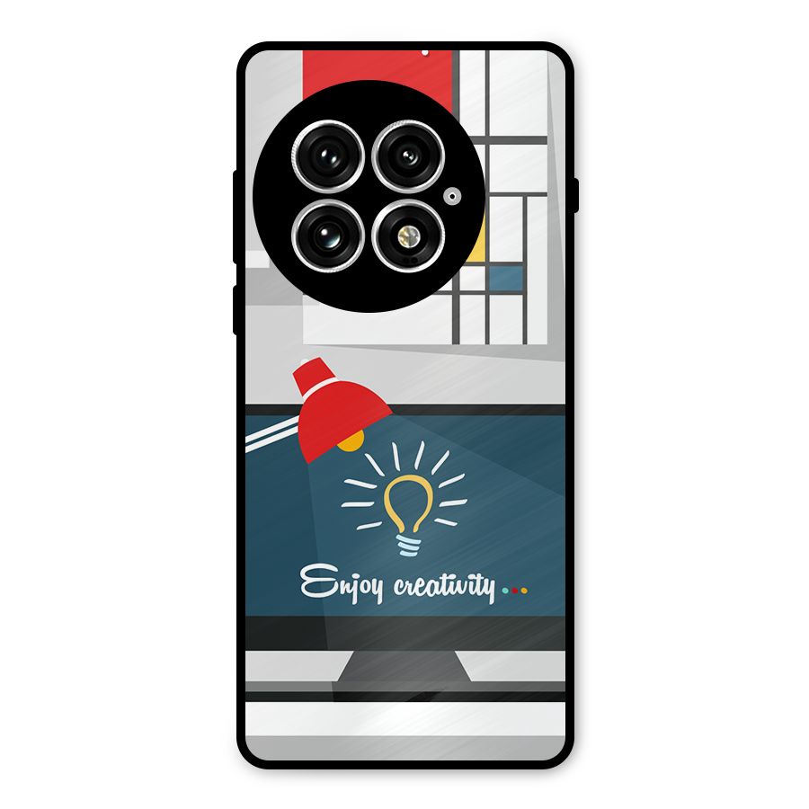 Creative Workspace Design Metal Back Case for OnePlus 13