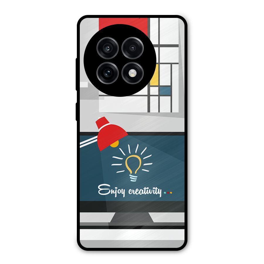 Creative Workspace Design Metal Back Case for OnePlus 13R