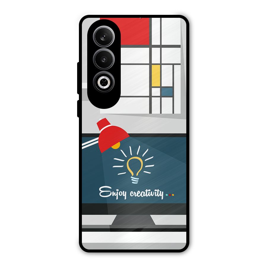 Creative Workspace Design Metal Back Case for OnePlus Nord CE4